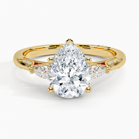 18K Yellow Gold Simply Tacori Three Stone Diamond Ring (1/3 ct. tw.)
