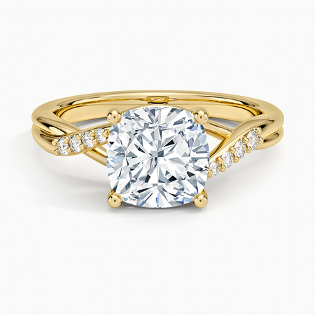 14K Yellow Gold Chamise Diamond Ring (1/15 ct. tw.)