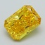 1.58 Ct. Fancy Vivid Yellow Radiant Lab Grown Diamond