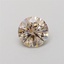 1.07 Ct. Light Brown Round Lab Grown Diamond