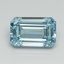 1.03 Ct. Fancy Intense Blue Emerald Lab Grown Diamond