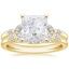 18KY Moissanite Verbena Diamond Bridal Set (1/4 ct. tw.), smalltop view