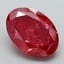 6.51 Ct. Fancy Vivid Red Oval Lab Grown Diamond