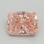 4.01 Ct. Fancy Vivid Pink Cushion Lab Grown Diamond