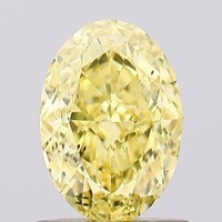 1.00 Ct. Fancy Vivid Orange Yellow Oval Lab Grown Diamond