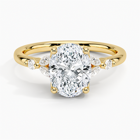 Vintage Floral Engagement Ring