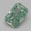 1.05 Ct. Fancy Vivid Green Radiant Lab Grown Diamond