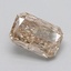 0.37 Ct. Very Light  Brown Radiant Lab Grown Diamond