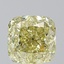 2.02 Ct. Fancy Brownish Greenish Yellow Cushion Diamond