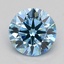 0.70 Ct. Fancy Vivid  Blue Round Lab Grown Diamond