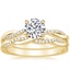 18K Yellow Gold Petite Twisted Vine Diamond Bridal Set (1/4 ct. tw.)
