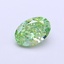 1.01 Ct. Fancy Vivid Green Oval Lab Grown Diamond