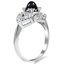 The Jalena Ring, smalltop view on a hand