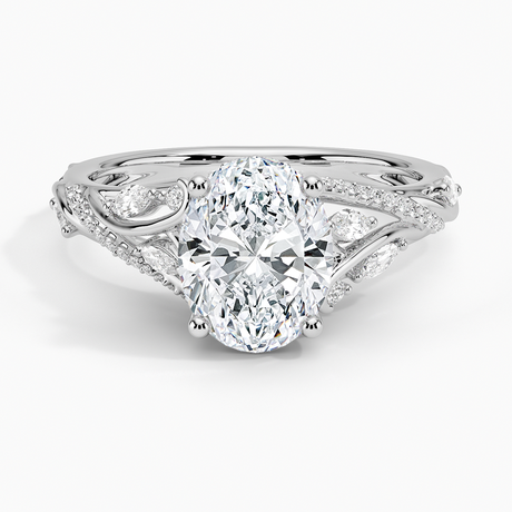 14K White Gold Begonia Vine Diamond Ring (1/2 ct. tw.)