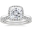 18KW Moissanite Vienna Diamond Bridal Set (1/2 ct. tw.), smalltop view