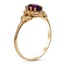 The Sissela Ring, smalltop view on a hand