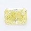 1.13 Ct. Fancy Vivid Yellow Radiant Lab Grown Diamond
