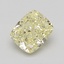 1.03 Ct. Fancy Light Yellow Cushion Diamond
