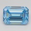 2.71 Ct. Fancy Vivid Blue Emerald Lab Grown Diamond