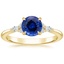 18K Yellow Gold Nadia Diamond Ring, smalltop view