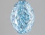 2.03 Ct. Fancy Vivid Blue Oval Lab Grown Diamond