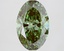 2.93 Ct. Fancy Vivid Green Oval Lab Grown Diamond