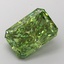 5.02 Ct. Fancy Vivid  Green Radiant Lab Grown Diamond