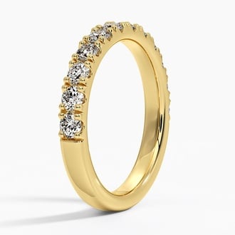 Lyric Scalloped Pavé Diamond Ring