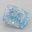 2.07 Ct. Fancy Vivid Blue Cushion Lab Grown Diamond