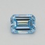 0.33 Ct. Fancy Intense Blue Emerald Lab Grown Diamond