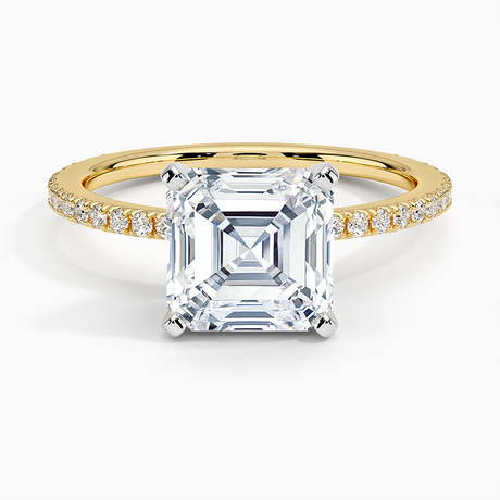 14K Yellow Gold Ballad Three-Quarter Coverage Diamond Ring (1/4 ct. tw.)