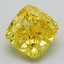 2.15 Ct. Fancy Vivid Yellow Cushion Lab Grown Diamond