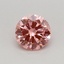 0.36 Ct. Fancy Vivid Pink Round Lab Grown Diamond