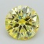 1.53 Ct. Fancy Intense Yellow Round Lab Grown Diamond