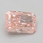1.03 Ct. Fancy Vivid Pink Radiant Lab Grown Diamond