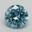 4.06 Ct. Fancy Vivid Blue Round Lab Grown Diamond