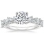 18K White Gold Marianne Diamond Ring, smalltop view