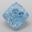 3.11 Ct. Fancy Vivid Blue Cushion Lab Grown Diamond