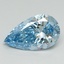 2.61 Ct. Fancy Vivid Blue Pear Lab Grown Diamond