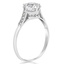 The Illinois Ring, smalltop view on a hand