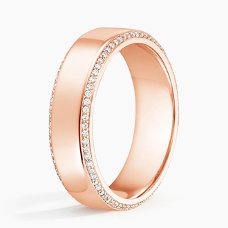 Avalon Eternity Diamond 6mm Wedding Ring (2/5 ct. tw.) in 14K Rose Gold