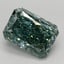 2.27 Ct. Fancy Vivid Green Radiant Lab Grown Diamond