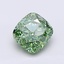 1.52 Ct. Fancy Vivid  Green Cushion Lab Grown Diamond