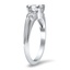 The Katelin Ring, smalltop view on a hand