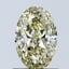 1.07 Ct. Fancy Intense Yellow Oval Lab Grown Diamond