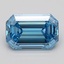 2.07 Ct. Fancy Vivid Blue Emerald Lab Grown Diamond