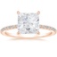 14K Rose Gold Demi Three-Quarter Coverage Diamond Ring (1/3 ct. tw.), smalltop view