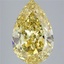 8.55 Ct. Fancy Intense  Yellow Pear Lab Grown Diamond