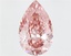 18.11 Ct. Fancy Vivid  Pink Pear Lab Grown Diamond