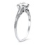 The Dovie Ring, smalltop view on a hand
